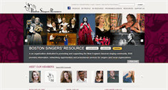 Desktop Screenshot of bostonsingersresource.com